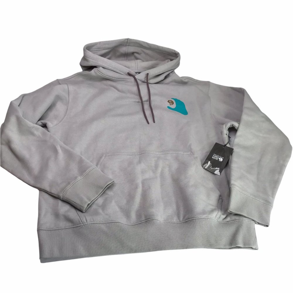 MOUNTAIN HARDWEAR Sweatshirt HOODED Gray Cotton S